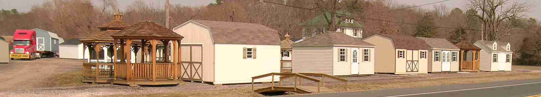 Gazebos, Dutch Barns and Cape Cod along Dover Bridge Road