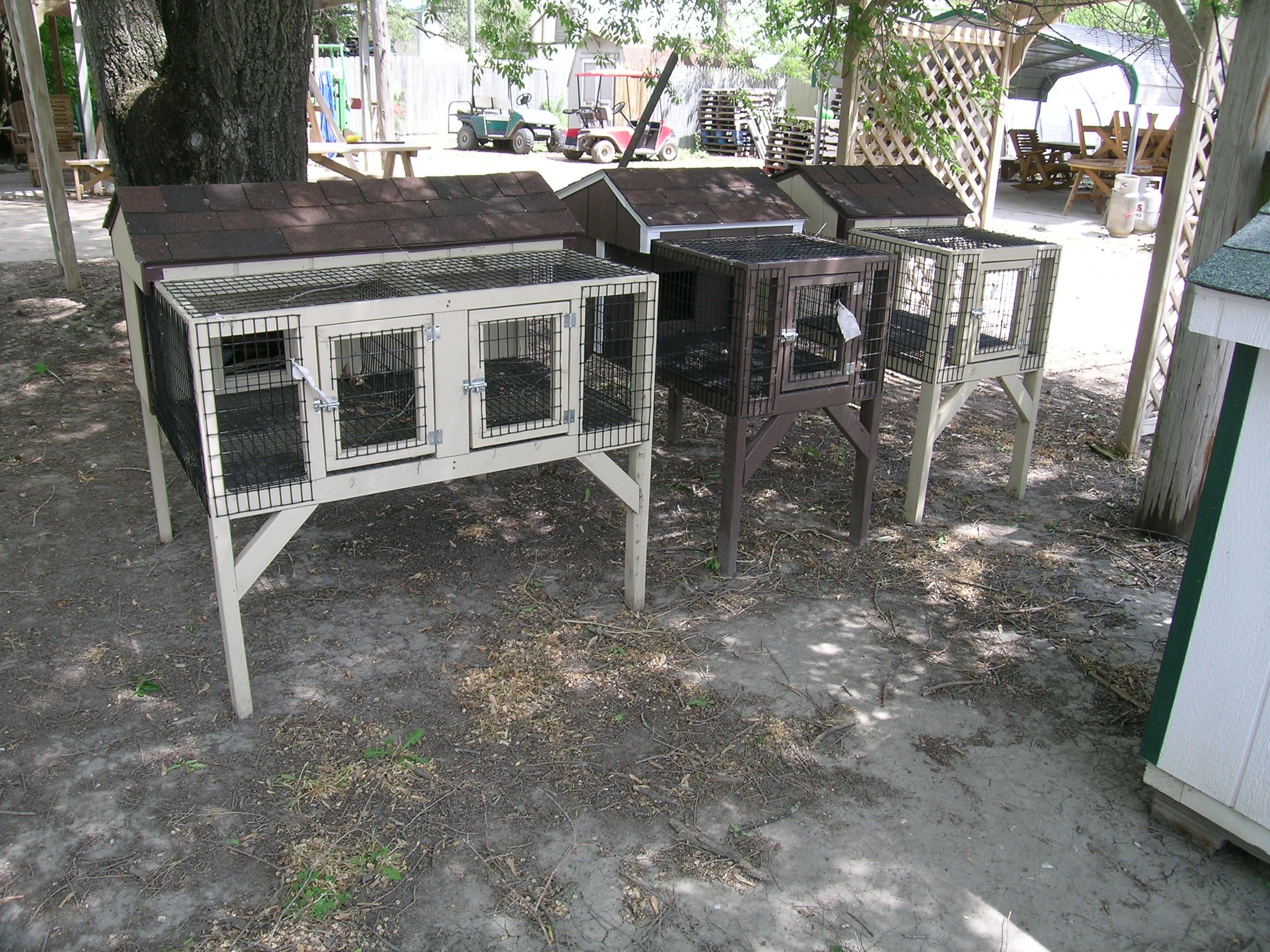 3 Rabbit Hutchs, 1 double and 2 singles