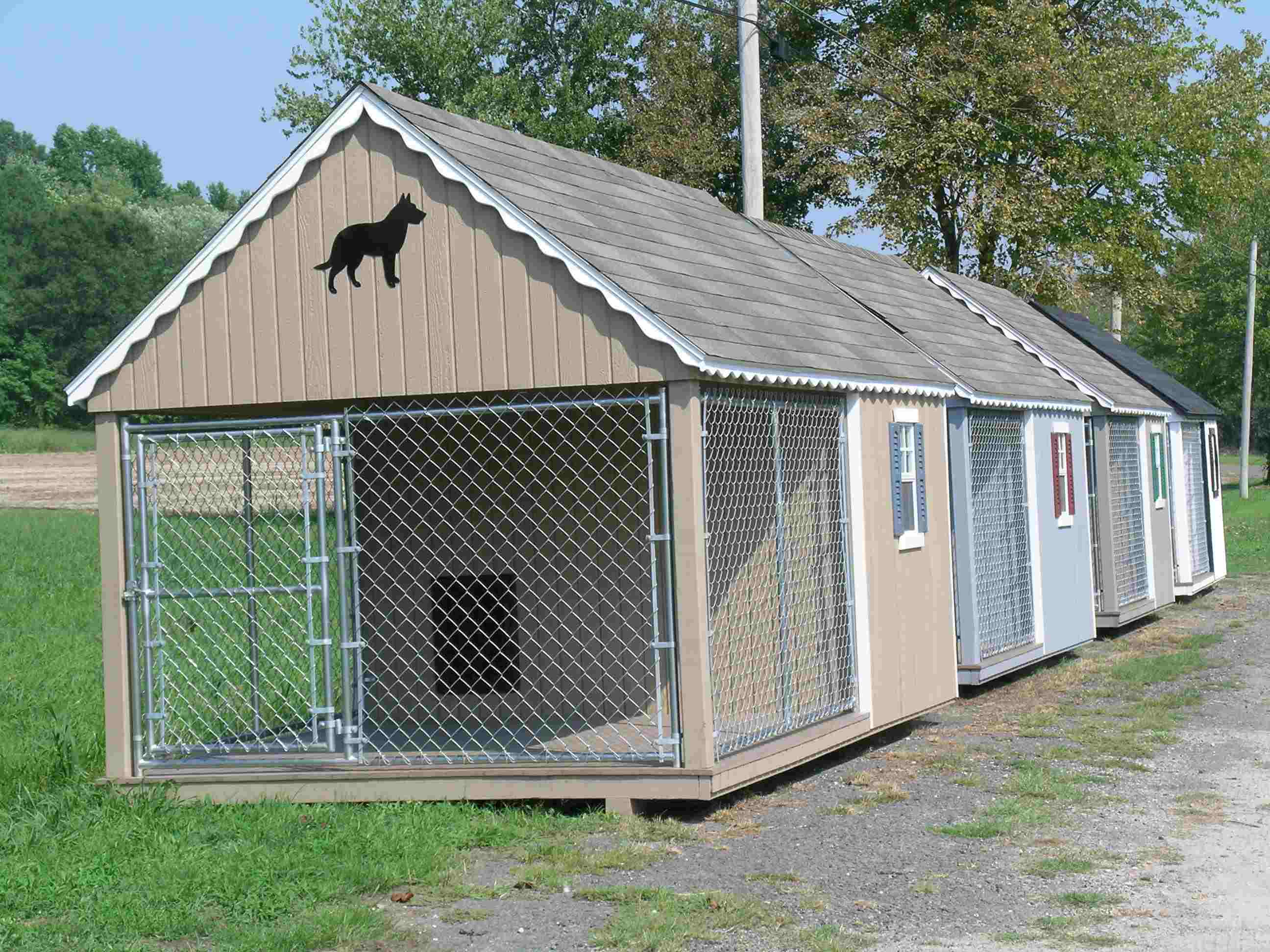 4 Canine Cabins in a row.